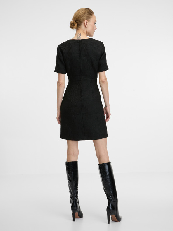 Orsay Černé dámské pouzdrové šaty ke kolenům ORSAY