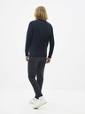 Celio Tmavě modrý vlněný basic svetr Celio Semerirond