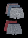 Marks & Spencer Pruhované boxerky z čisté bavlny s technologií Cool & Fresh™, 5 ks v balení Marks & Spencer modrá