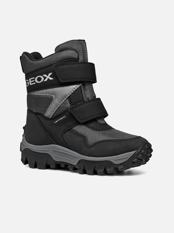 Geox Černá chlapecká kotníková obuv Geox Himalaya B ABX