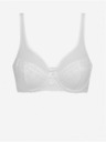 DIM Bílá dámská krajková podprsenka DIM GENEROUS DOTTY UNDERWIRED BRA