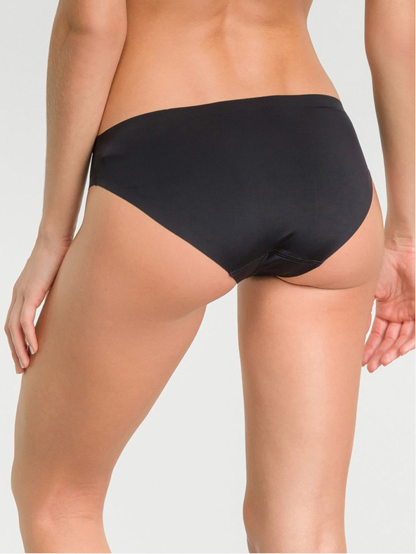 DIM Černé dámské kalhotky Dim INVISIFREE SLIP