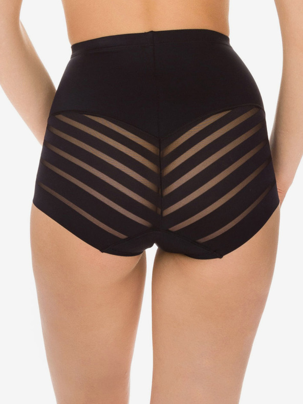 DIM Černé dámské formující kalhotky s vysokým pasem Dim DIAMS CONTROL