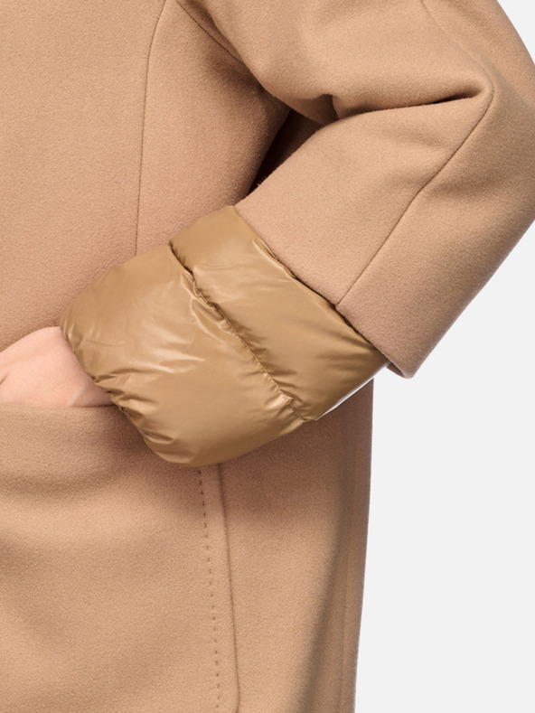 Geox Hnědý dámský kabát Geox Diamanta