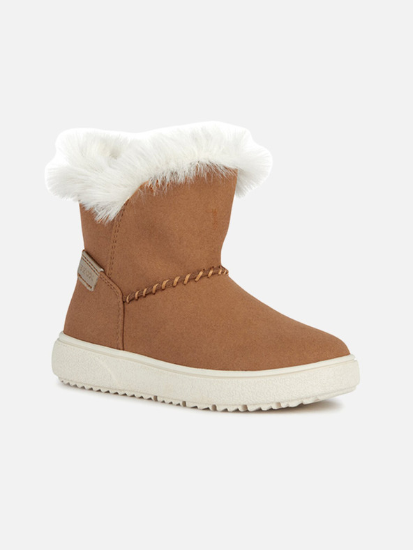 Geox Světle hnědá dívčí kotníková obuv Geox Theleven