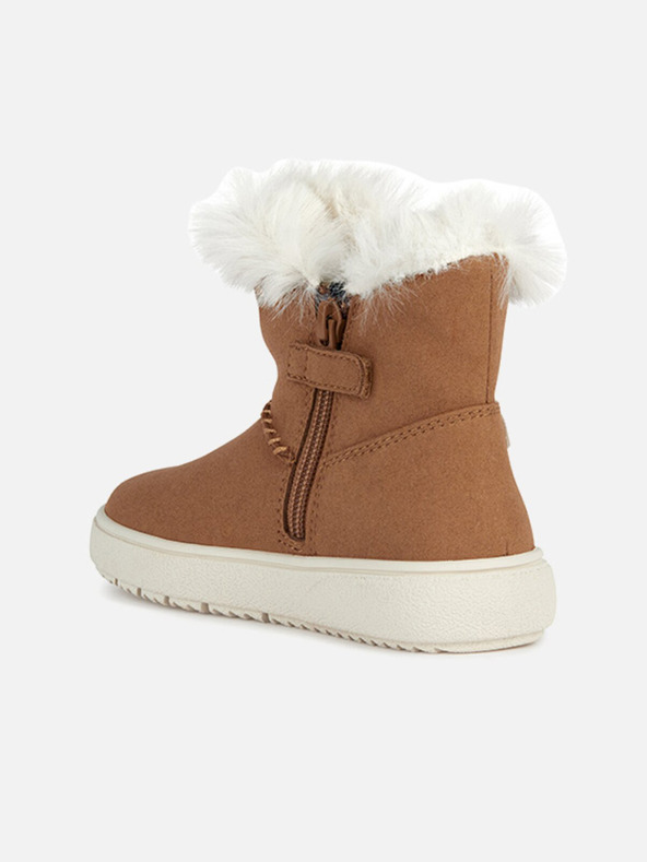 Geox Světle hnědá dívčí kotníková obuv Geox Theleven