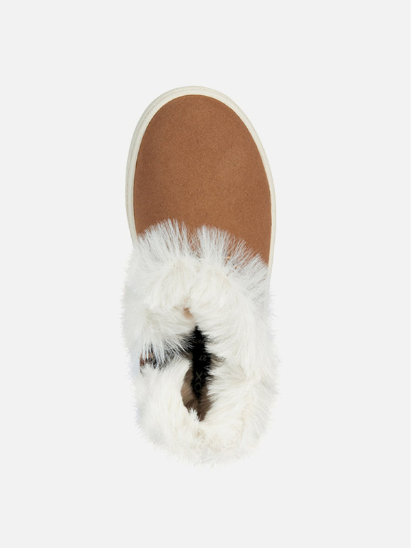 Geox Světle hnědá dívčí kotníková obuv Geox Theleven