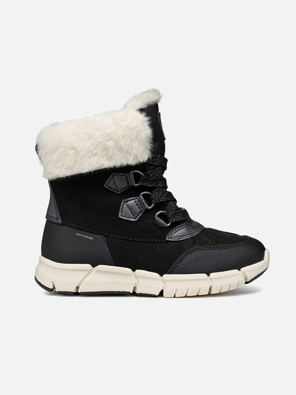 Geox Černá dívčí kotníková obuv Geox Flexiper B AB