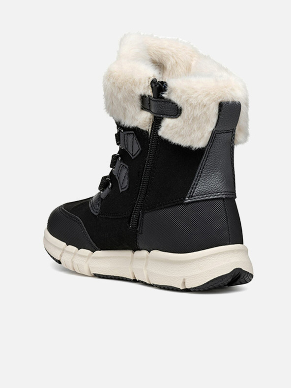 Geox Černá dívčí kotníková obuv Geox Flexiper B AB