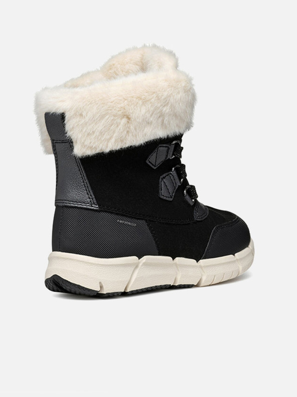 Geox Černá dívčí kotníková obuv Geox Flexiper B AB