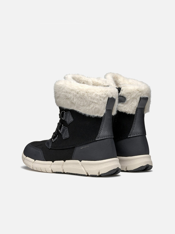 Geox Černá dívčí kotníková obuv Geox Flexiper B AB