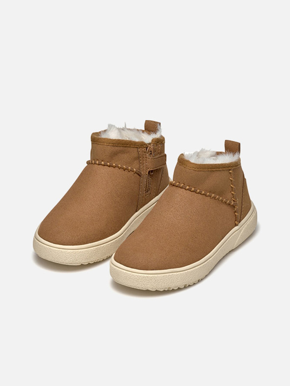 Geox Světle hnědá dívčí kotníková obuv Geox Theleven