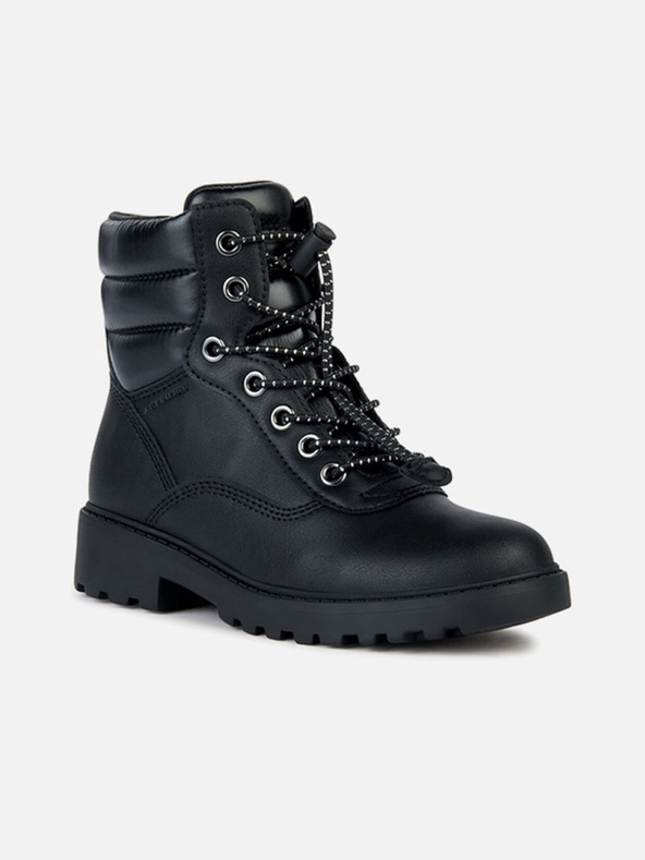 Geox Černá dívčí kotníková obuv Geox Casey B ABX