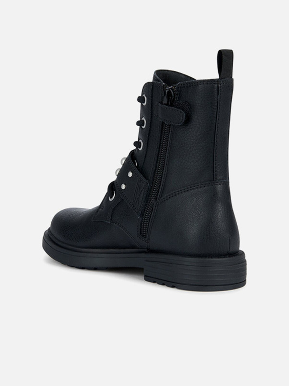 Geox Černá dívčí kotníková obuv Geox Eclair