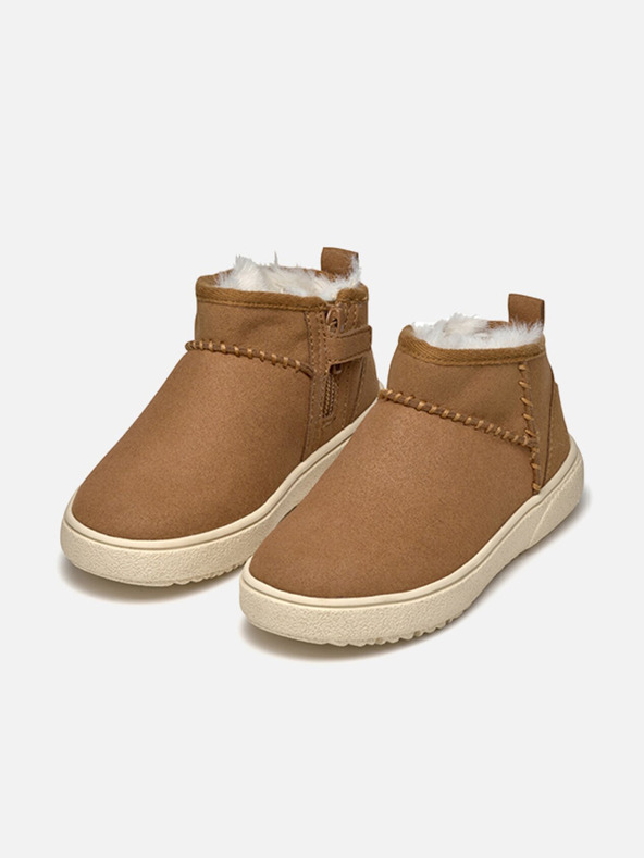 Geox Světle hnědá dívčí kotníková obuv Geox Theleven