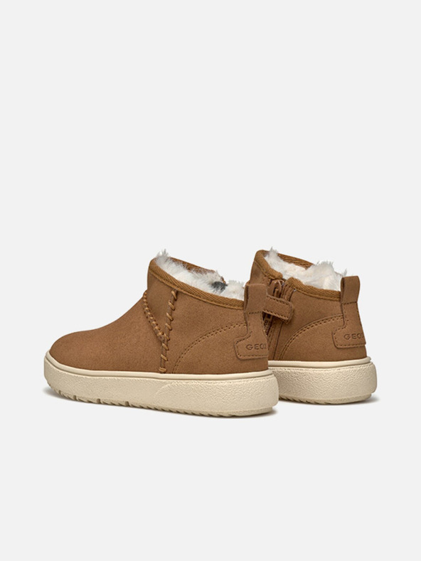 Geox Světle hnědá dívčí kotníková obuv Geox Theleven