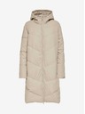 Jacqueline de Yong Béžový dámský zimní prošívaný kabát JDY Rikka