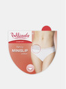Bellinda Bílé dámské kalhotky s krajkovým detailem Bellinda FANCY COTTON MINISLIP