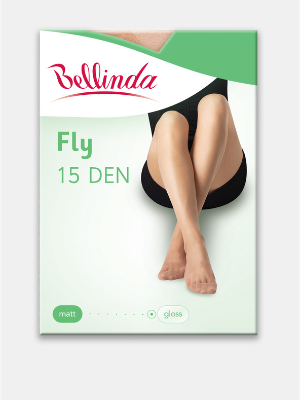 Bellinda Tělové dámské lesklé punčochové kalhoty Bellinda FLY PANTYHOSE 15 DEN