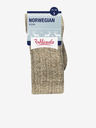 Bellinda Béžové unisex zimní ponožky Bellinda NORWEGIAN STYLE SOCKS
