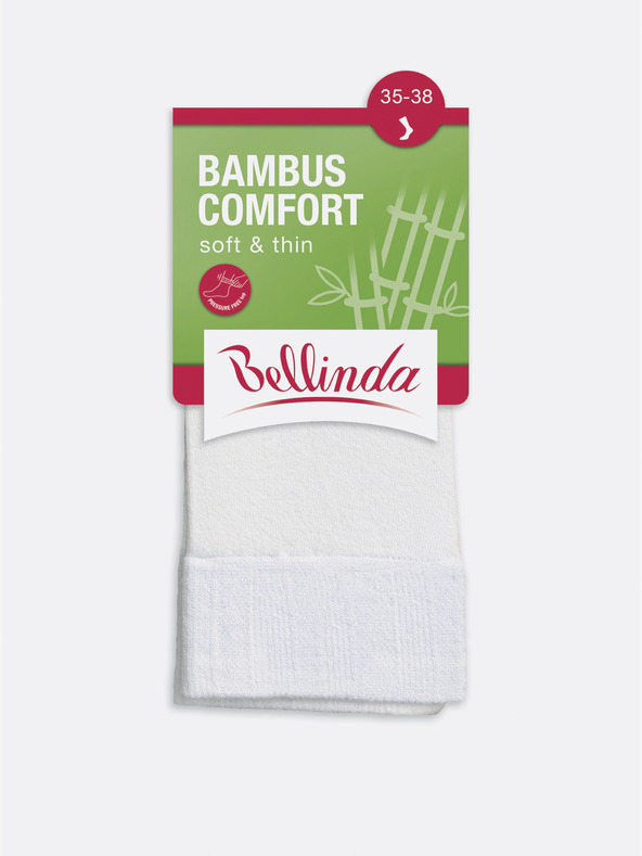 Bellinda Bílé dámské ponožky Bellinda BAMBUS COMFORT SOCKS