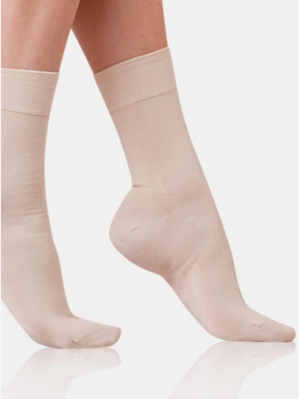 Bellinda Béžové dámské ponožky Bellinda COTTON MAXX LADIES SOCKS