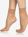 Bellinda Sada dvou párů silonkových matných ponožek v tělové barvě Bellinda DIE PASST SOCKS