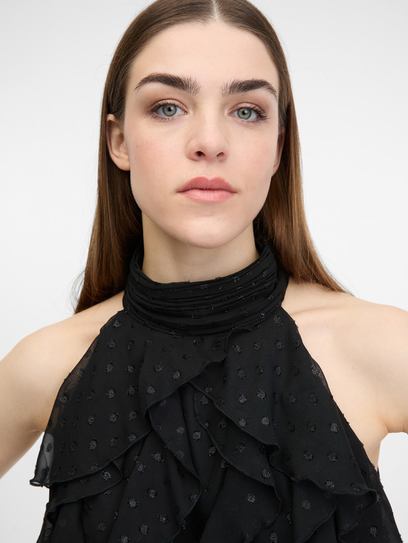 Orsay Černá dámská halenka bez rukávu ORSAY