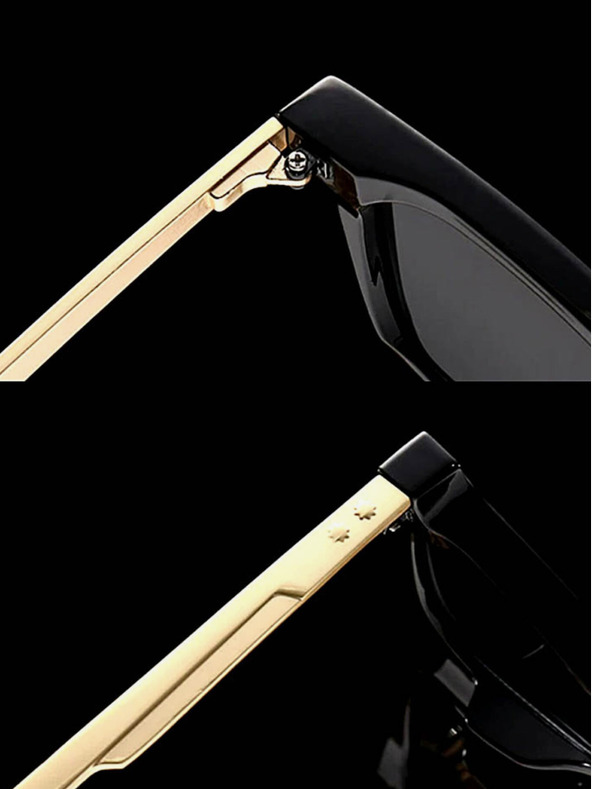 VEYREY Černé sluneční polarizační brýle VeyRey nerd Fowl