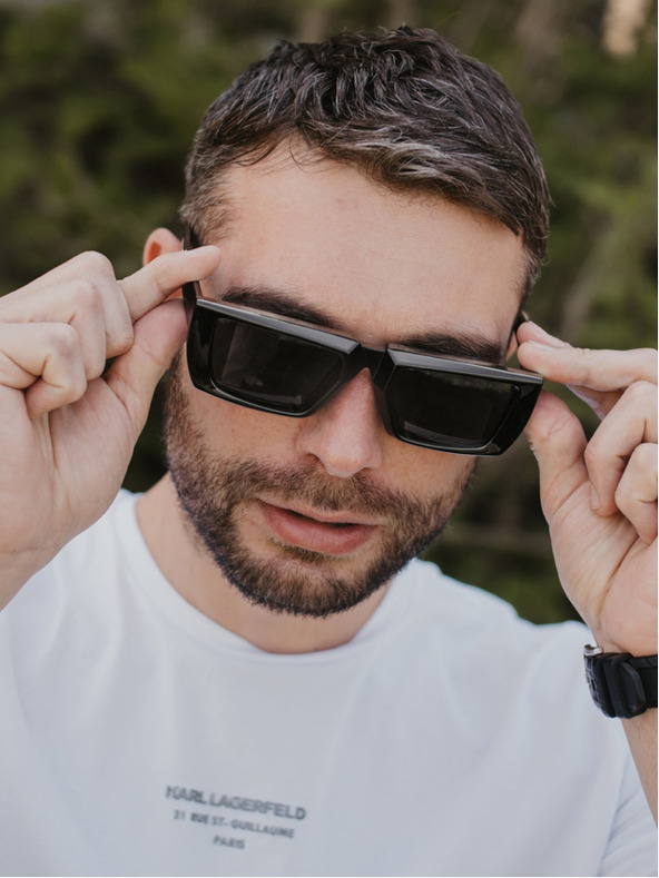 VEYREY VeyRey Unisex sluneční brýle steampunk Yiphon černá univerzální