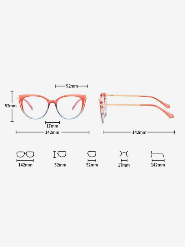 VEYREY Černo-zlaté dámské brýle blokující modré světlo VeyRey Buster