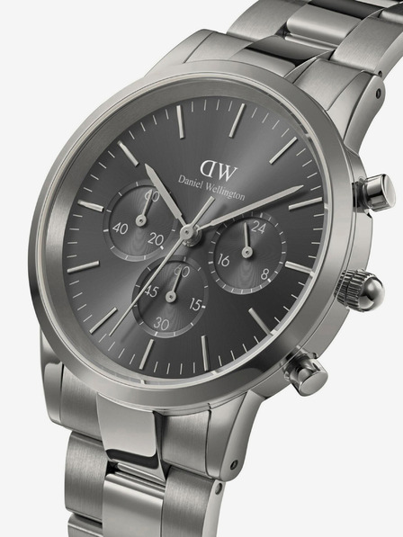Daniel Wellington Šedé pánské hodinky Daniel Wellington Iconic