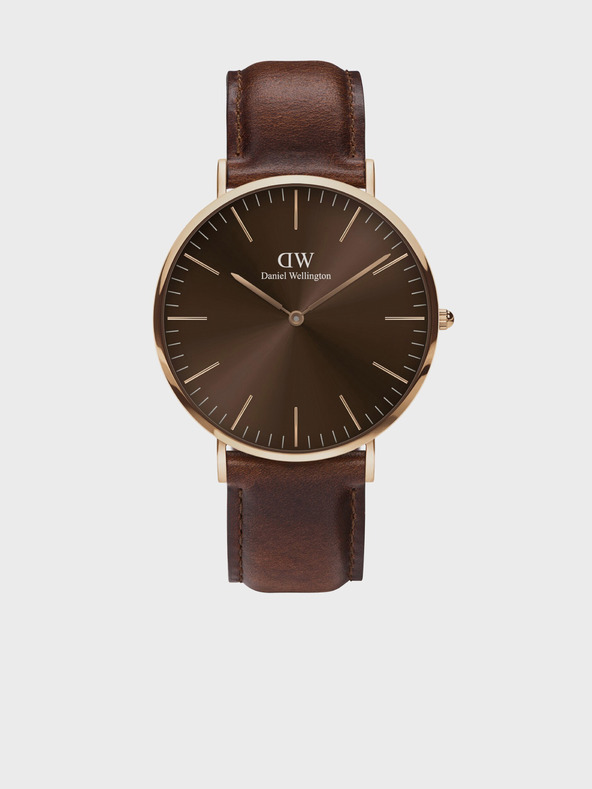 Daniel Wellington Tmavě hnědé pánské hodinky Daniel Wellington Classic