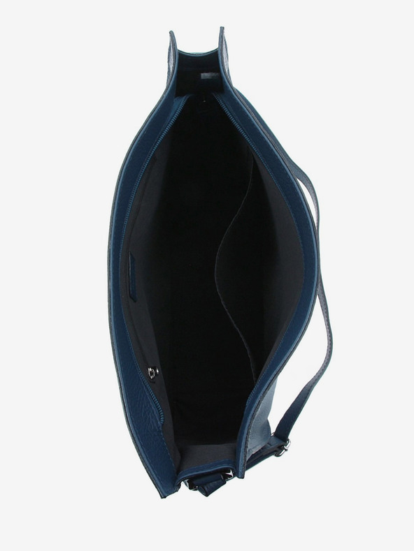 Elega Tmavě modrá dámská kožená crossbody kabelka ELEGA Hobie
