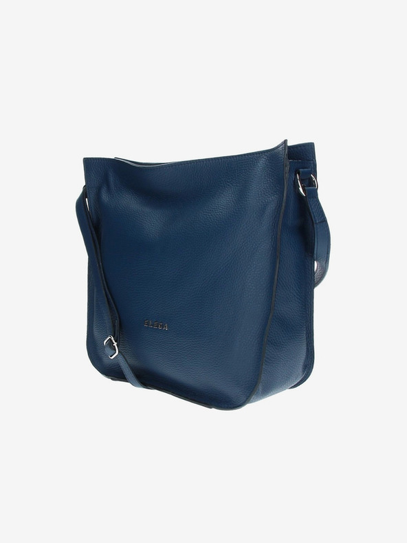 Elega Tmavě modrá dámská kožená crossbody kabelka ELEGA Hobie