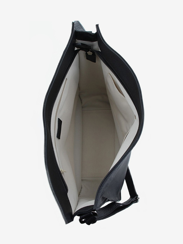 Elega Černá dámská kožená crossbody kabelka ELEGA Hobie