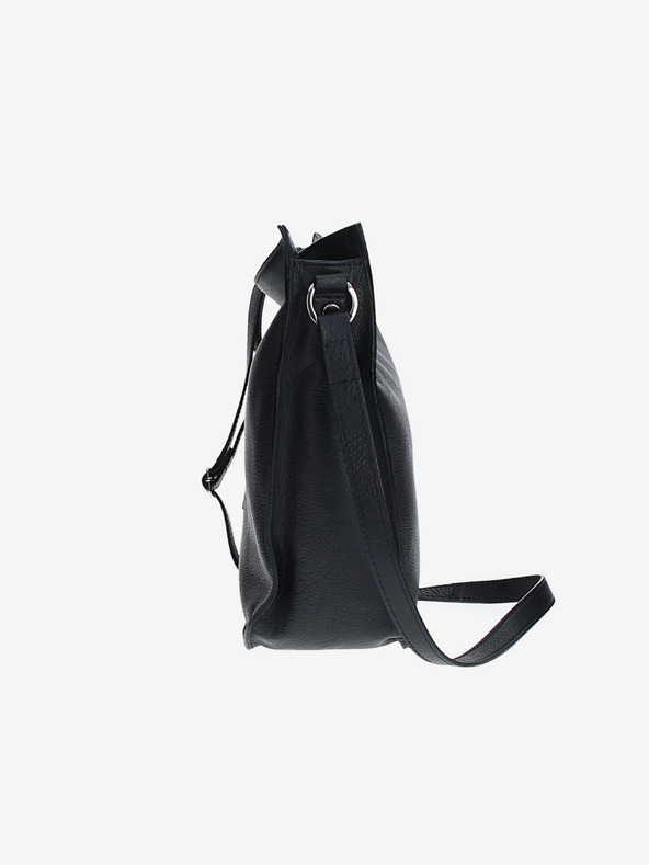 Elega Černá dámská kožená crossbody kabelka ELEGA Hobie