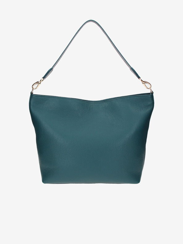 Elega Petrolejová dámská kožená kabelka ELEGA Fancy