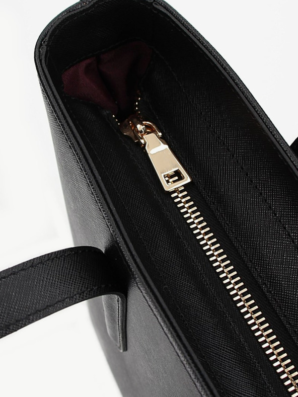 Elega Černá dámská kožená kabelka ELEGA Simone zlato