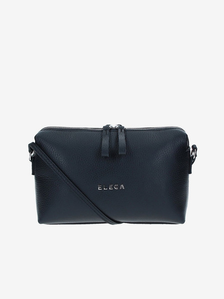 Elega Černá dámská kožená crossbody kabelka ELEGA Hill