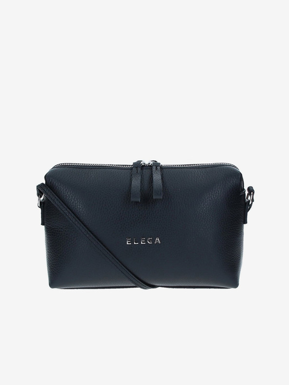 Elega Černá dámská kožená crossbody kabelka ELEGA Hill