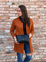 Elega Černá dámská kožená crossbody kabelka ELEGA Hill