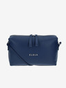 Elega Tmavě modrá dámská kožená crossbody kabelka ELEGA Hill