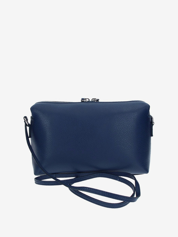 Elega Tmavě modrá dámská kožená crossbody kabelka ELEGA Hill