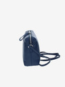 Elega Tmavě modrá dámská kožená crossbody kabelka ELEGA Hill