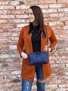 Elega Tmavě modrá dámská kožená crossbody kabelka ELEGA Hill