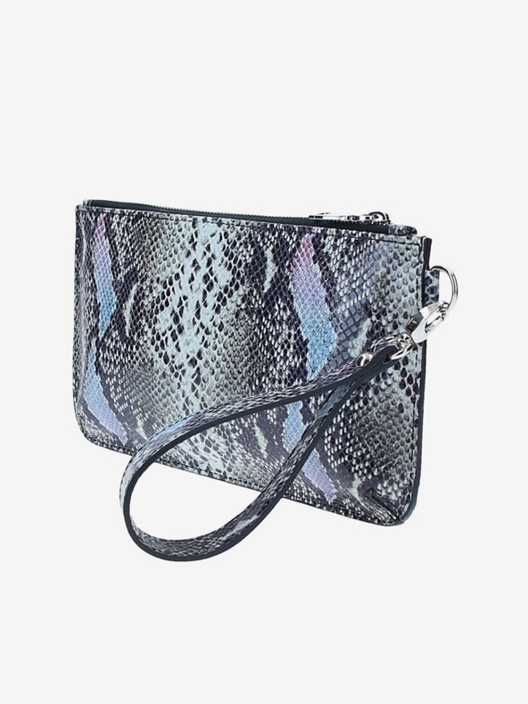 Elega Šedo-modré dámské vzorované kožené psaníčko  ELEGA Snap