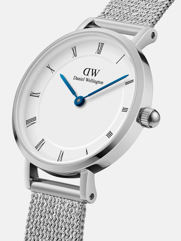 Daniel Wellington Stříbrné dámské hodinky Daniel Wellington Mesh Petite Sterling