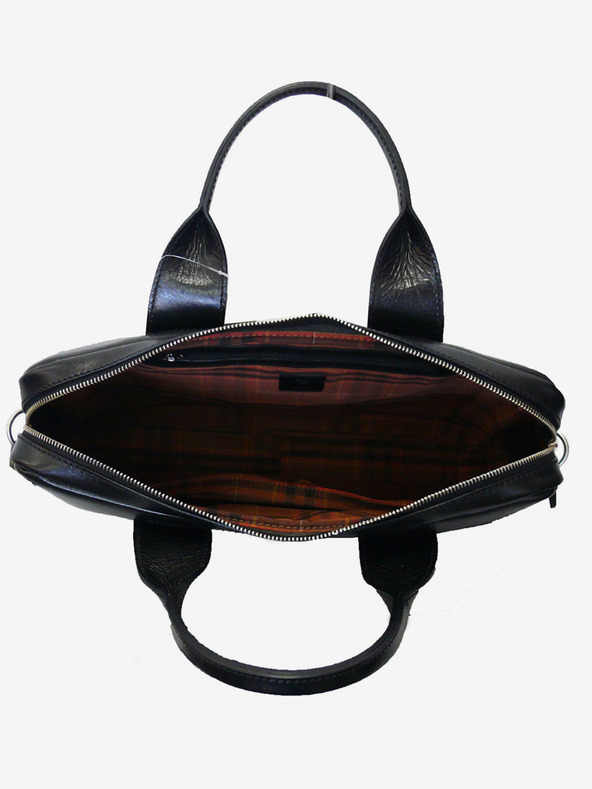 Elega Černá pánská kožená taška na notebook ELEGA Brody