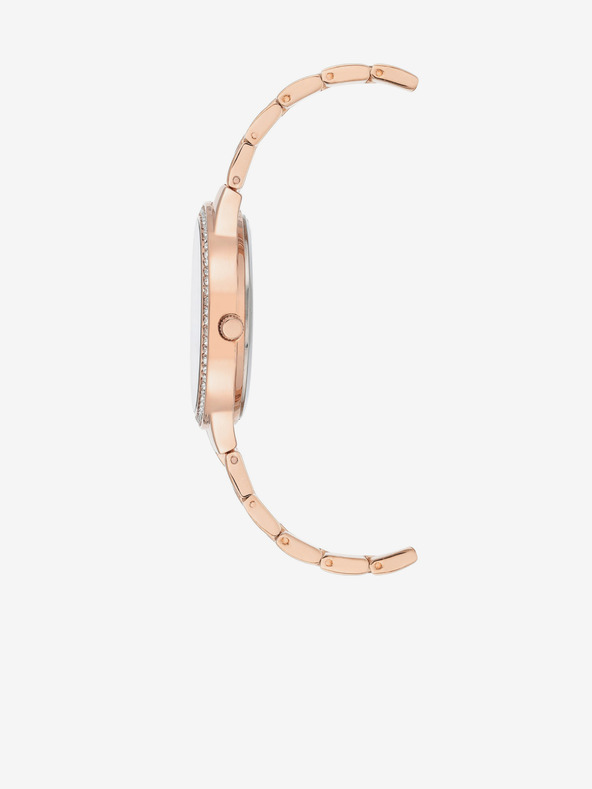 Anne Klein Sada hodinek a řetízku v růžovozlaté barvě Anne Klein